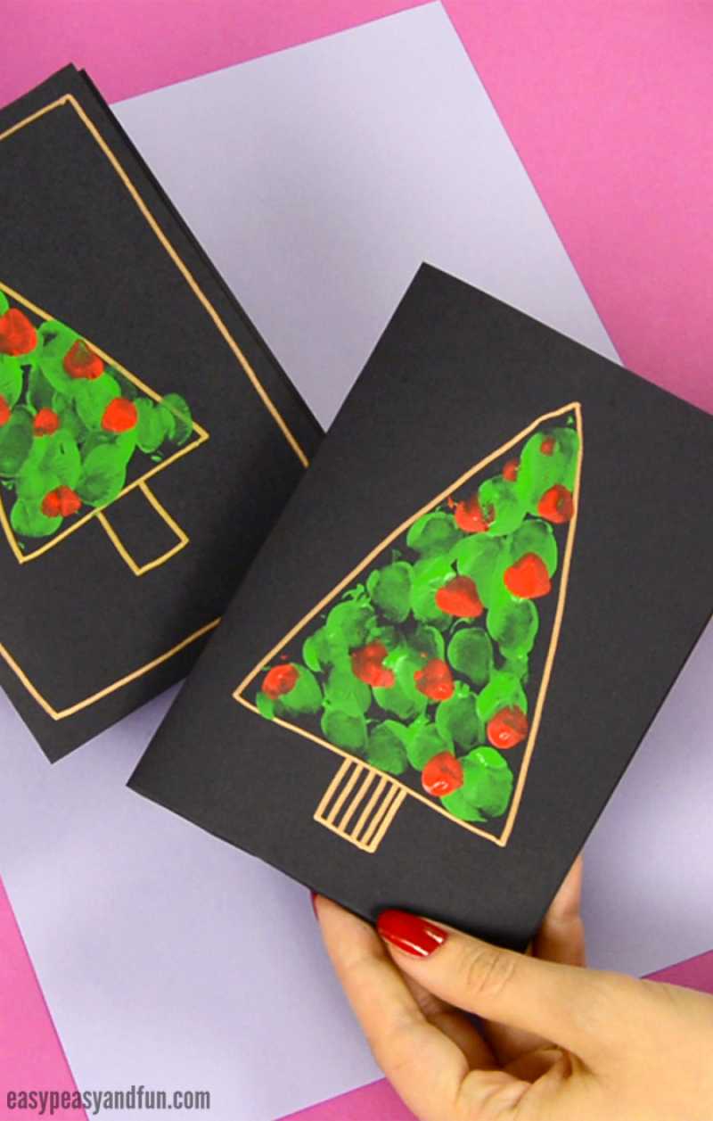 15 Easy DIY Christmas Card Ideas that'll be ready in no time - Hike n dip