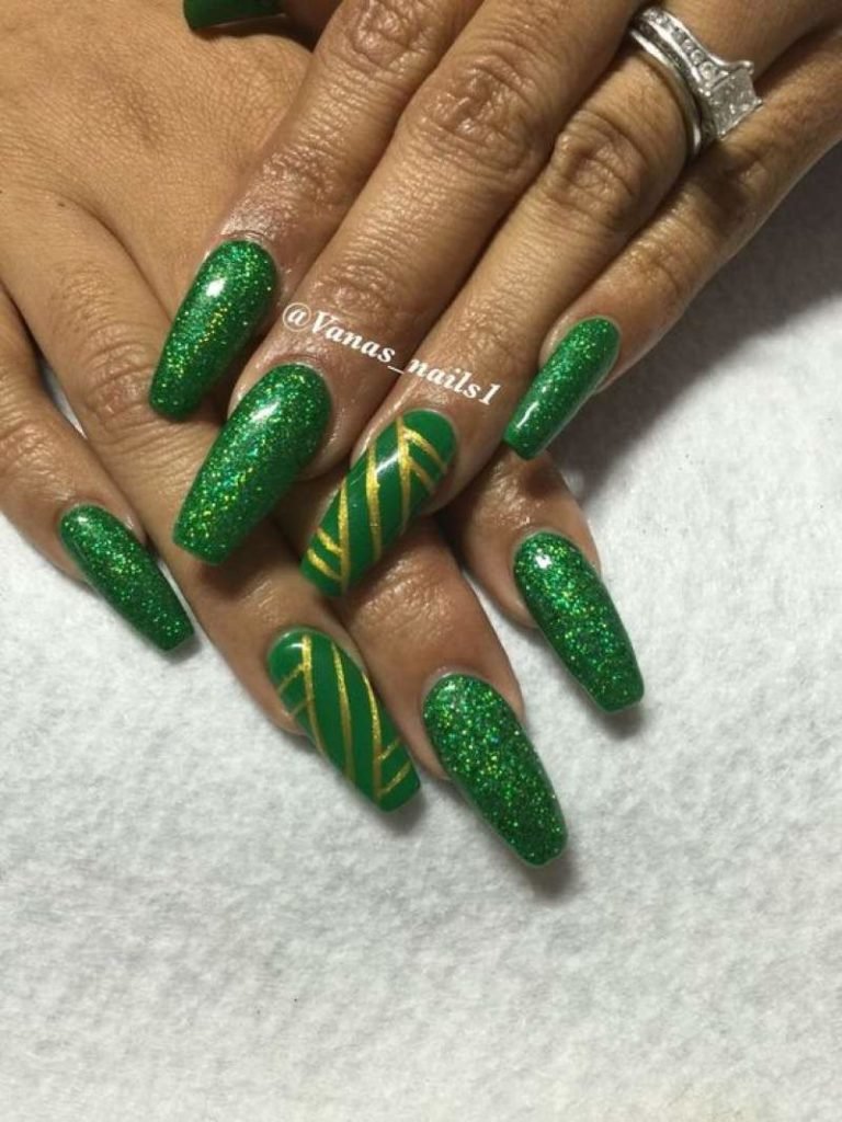 st pattys day nails pinterest