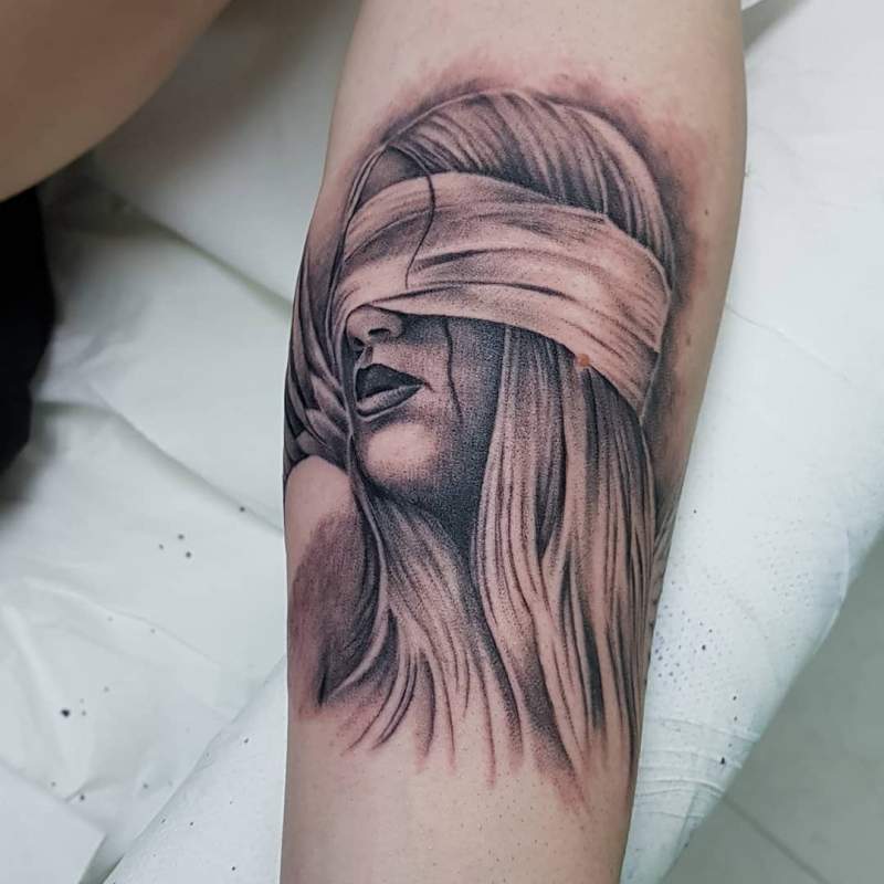 $100 Blindfold Tattoos