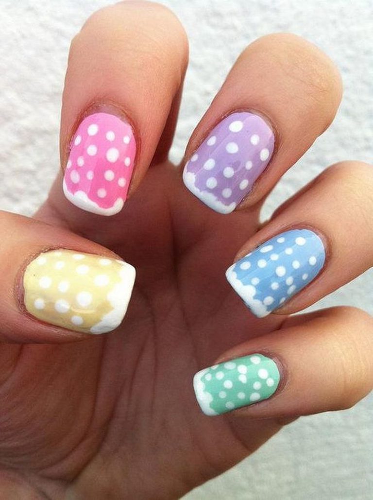 60 Polka Dot Nail Designs for the season that are classic yet chic