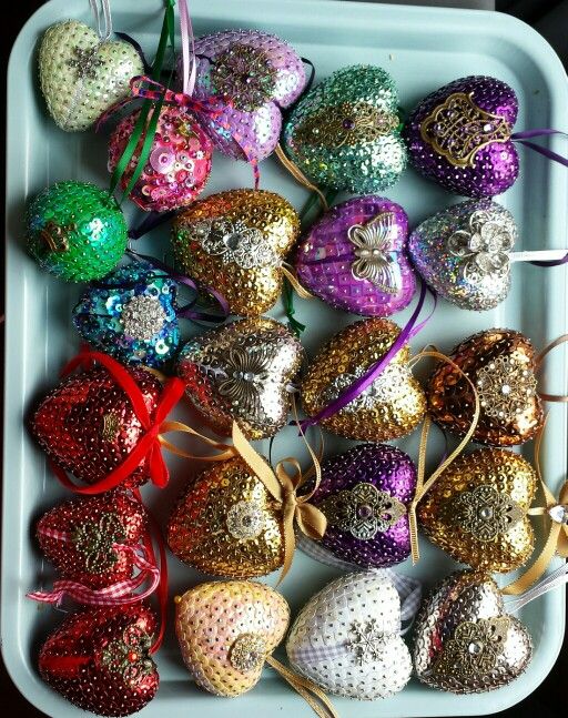 sequin Christmas decorations