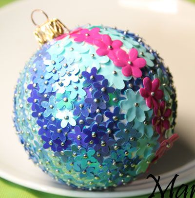 sequin christmas decorations