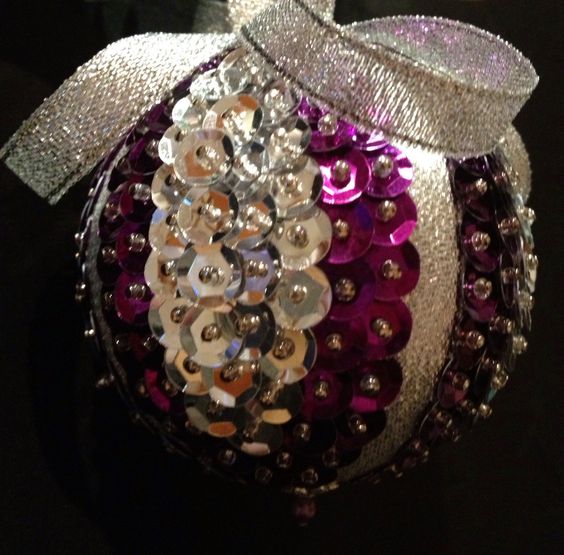 sequin Christmas decorations