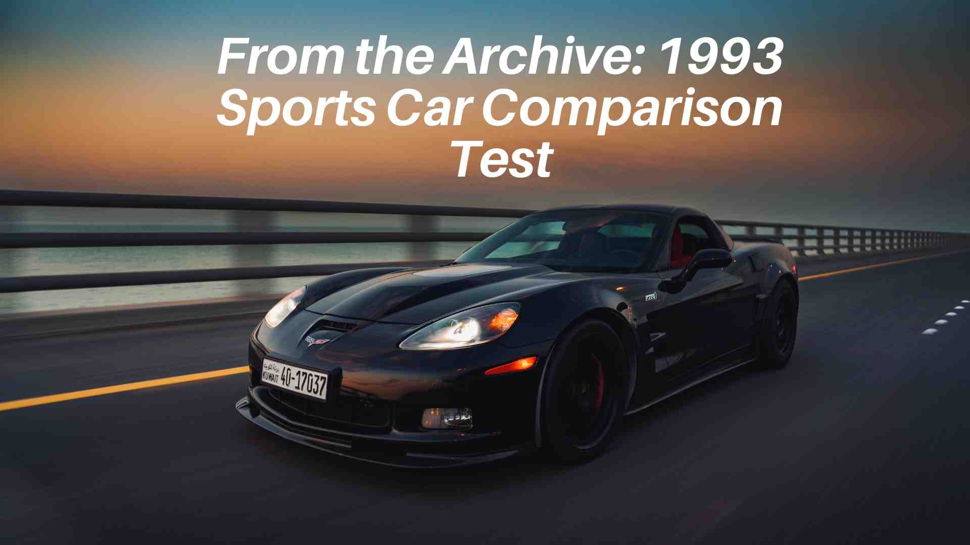 Sports Car Comparison Test