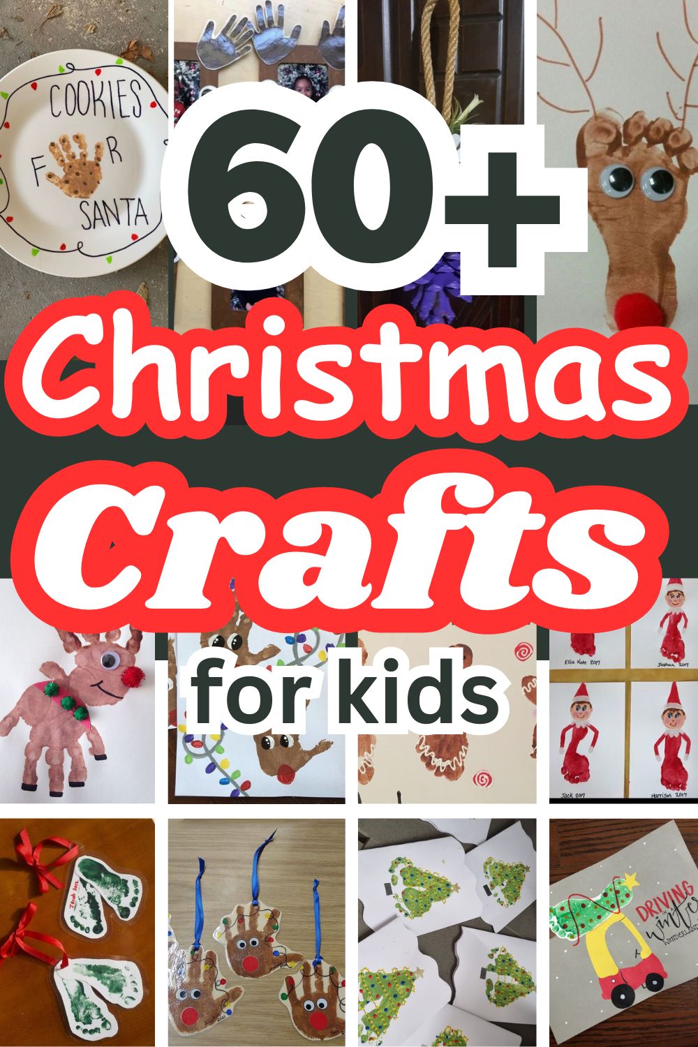 christmas crafts for kids collage