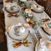 fall thanksgiving table decor