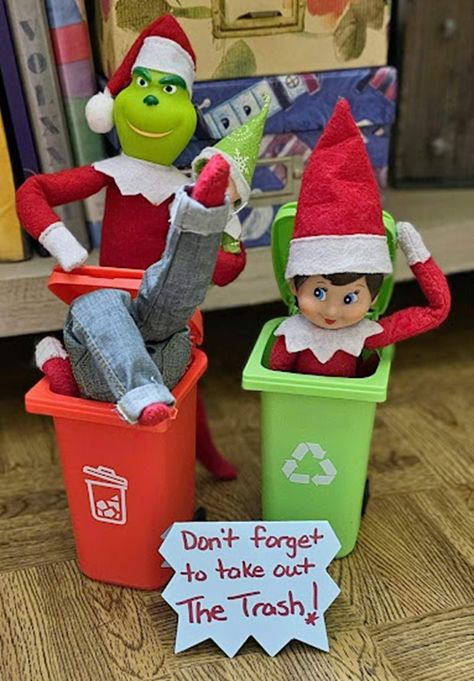 Elf stuck in the trash