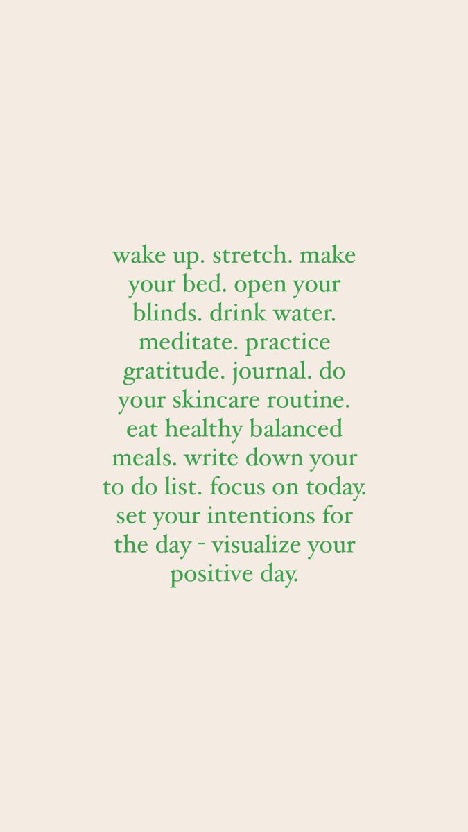 self care routine 