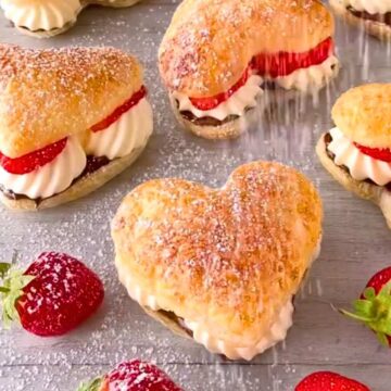 strawberry nutella Puff pastry