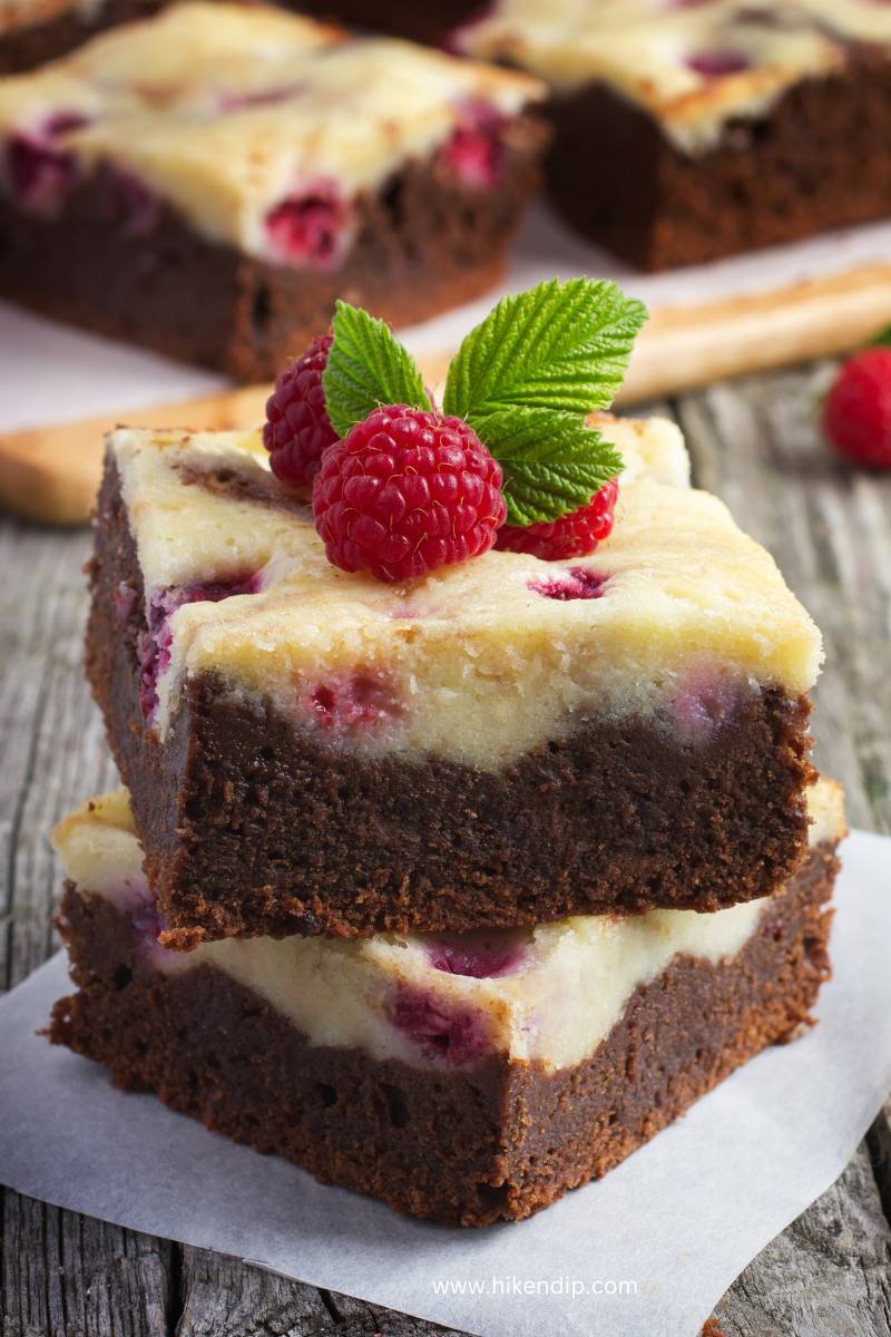 raspberry swirl cheesecake brownie