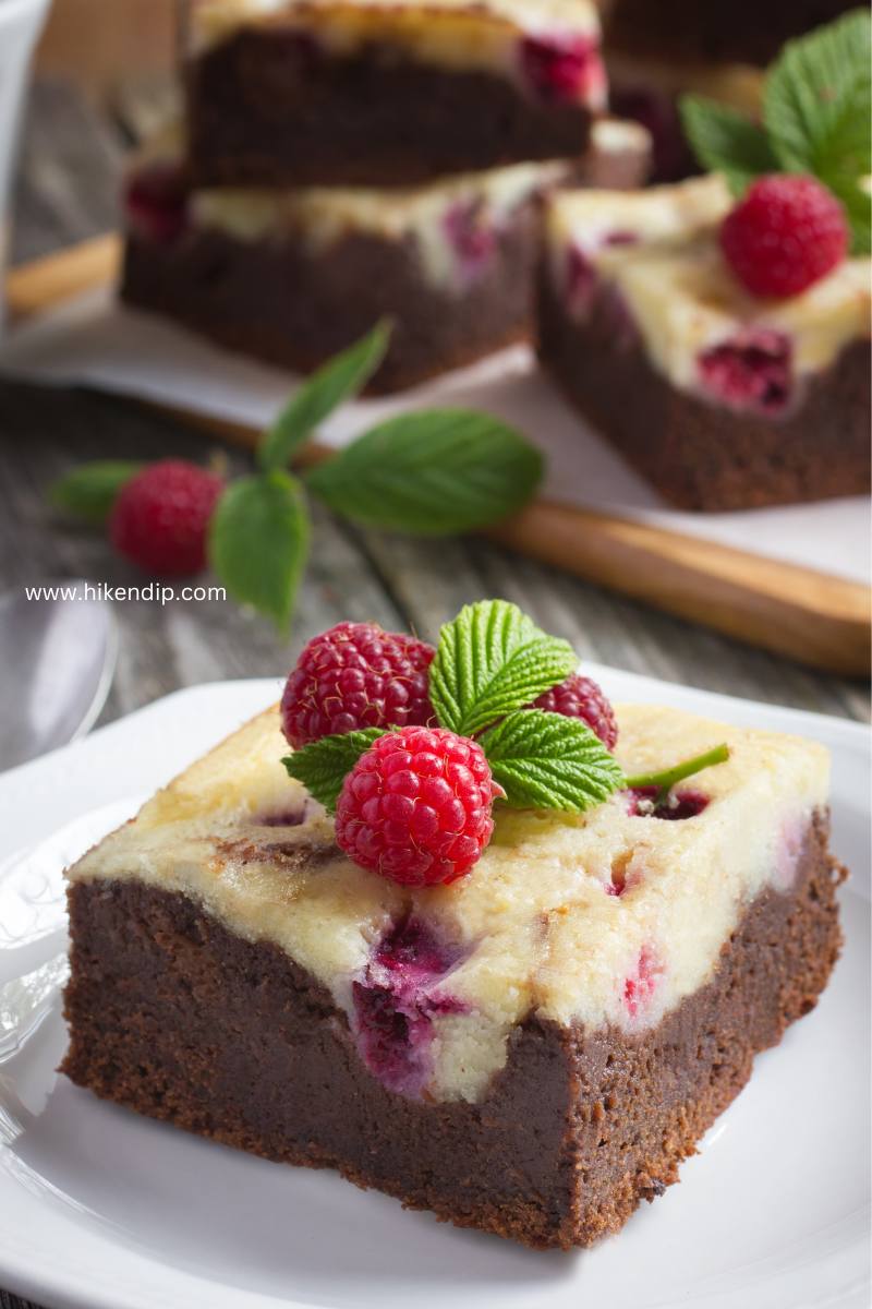 raspberry cheesecake brownie