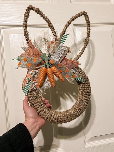 Bunny Ear Carrot Wreath