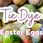 tie dye easter eggs